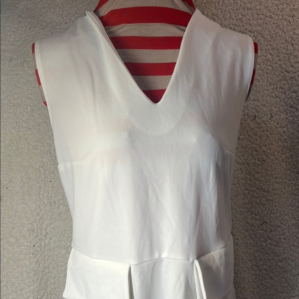 PEPE Runa White  Sleeveless Dress